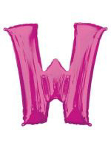 Picture of PINK LETTER W FOIL BALLOON